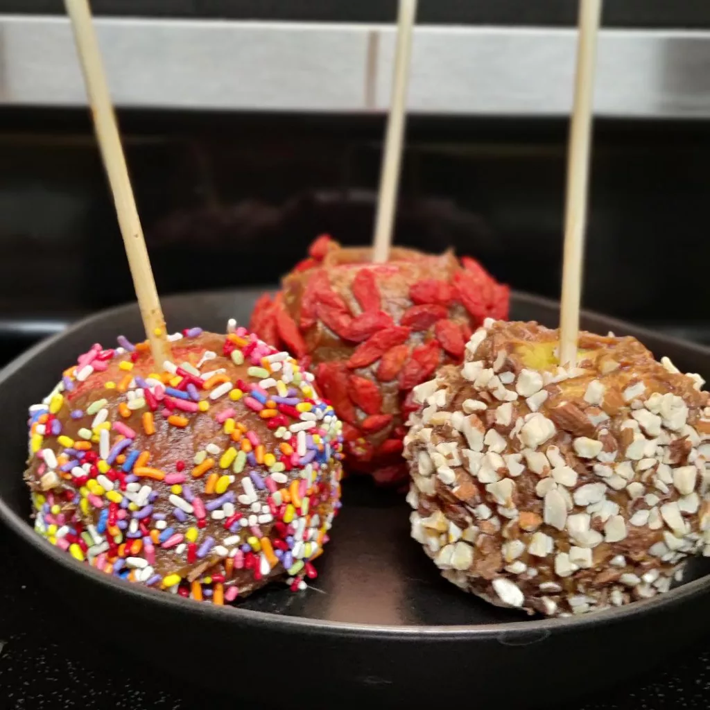 “Healthy Halloween” with Medjool Caramel Apples